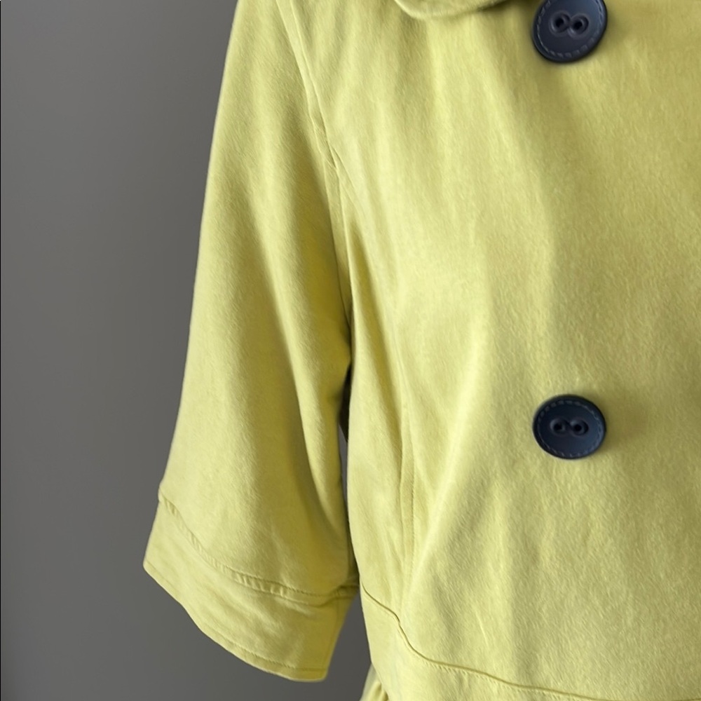 Women's Yellow Double-Breasted Jacket - Picture 4 of 6